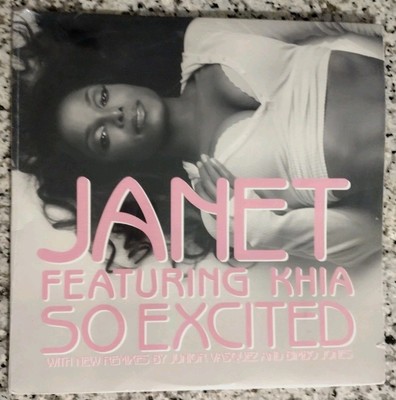 RARE Janet Jackson SO EXCITED Remixes 12'' Promo Vinyl JUNIOR VASQUEZ BIMBO JONES