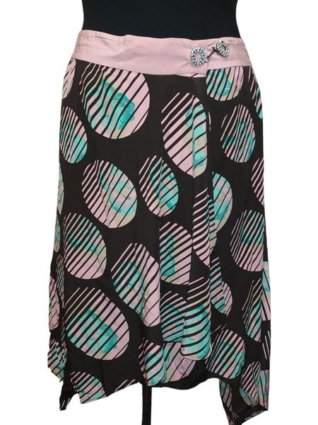 Women Ted Baker Skirt Black Silk 38