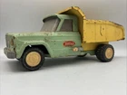 MTB-Vintage Tonka Dump Truck Pressed Steel Green Yellow Farm Toy USA 1960s