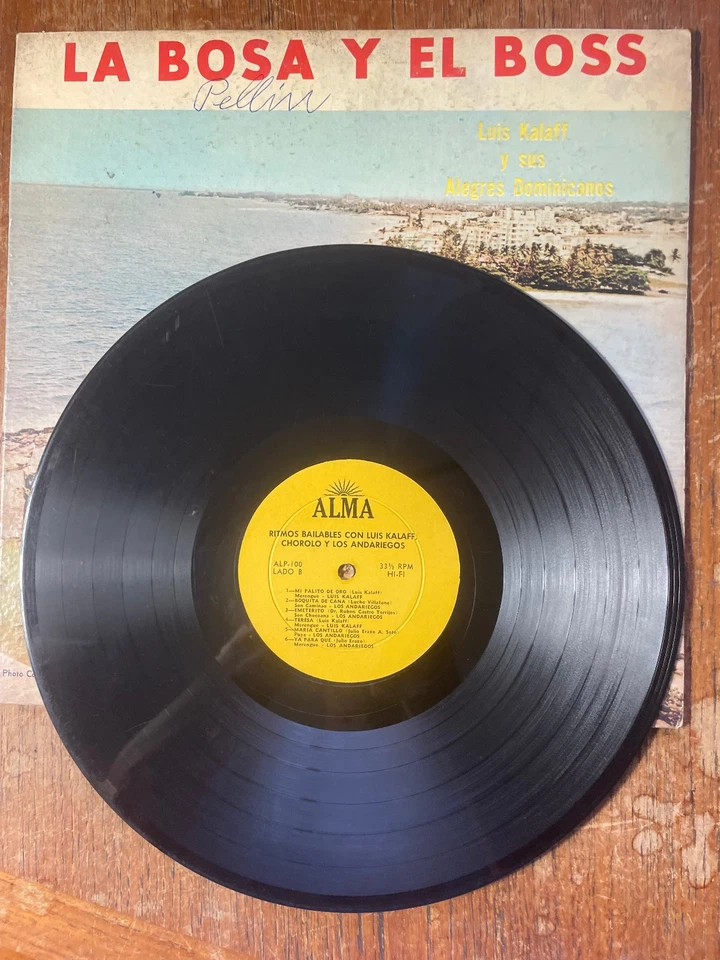 Luis Kalaff Y Sus Alegres Dominicanos – La Bosa Y El Boss LP RARE Vinyl ALMA Foto 4 de 4