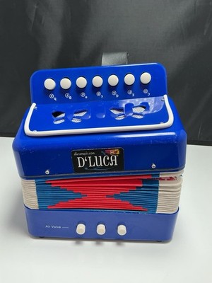 D'Luca Child Button Accordion Blue