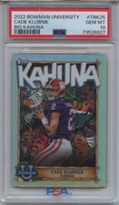 2022 Bowman University Big Kahuna TBK25 Cade Klubnik PSA 10 RC Clemson