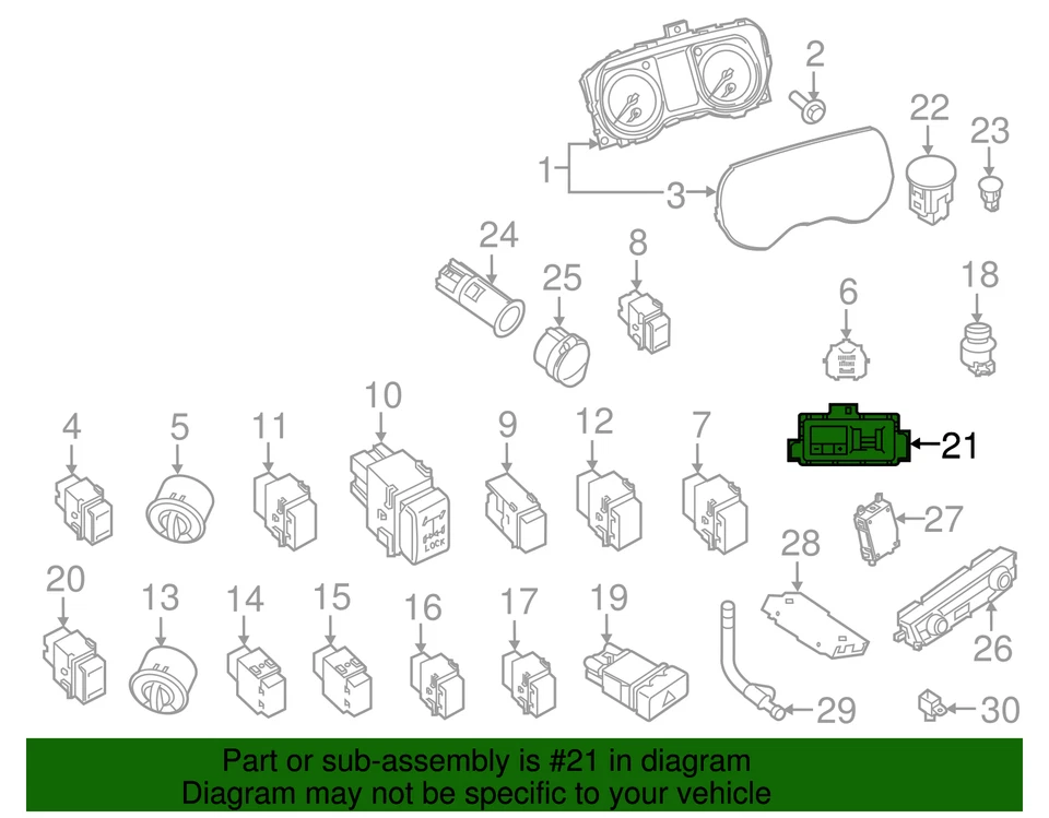 Control de frenos de remolque genuino Nissan 2016-2024 Titan 478A0-EZ40B Foto 4 de 4