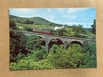 Postcard Snowdon Mountain Railway Train Viaduct Llanberis Wales UK Vintage PC