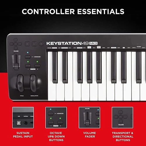 M-Audio Keystation 49 MK3 - 49 Key USB MIDI Keyboard Controller for Mac and PC, - Picture 3 of 6