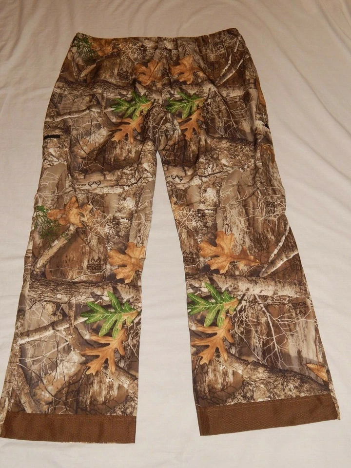 Mens Realtree Edge Pants Size 2xl 3xl Big Camo Water Rain Factor Cargo Hunting - Image 4 of 4