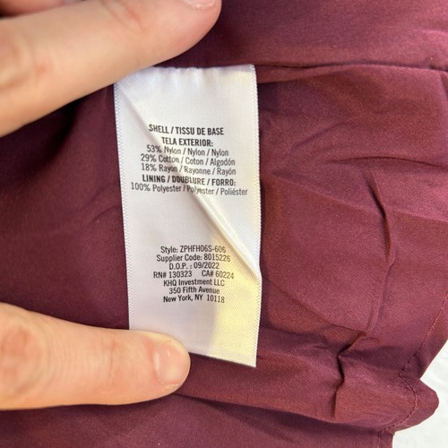 Zac Posen Girls Dress 7 Fit & Flare Sleeveless Burgundy NWT - Picture 5 of 9