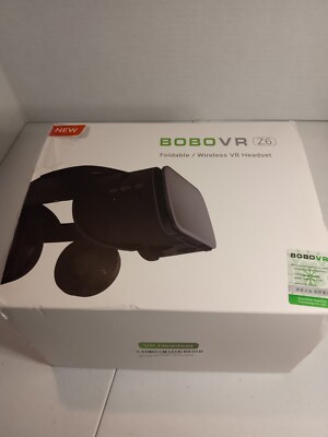 BOBOVR Z6 FOLDABLE/WIRELESS VR HEADSET WHITE AND BLACK