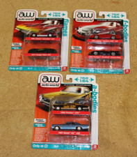 3 AW Auto world 1:64 2 Pack Camaro Firebird Corvette Viper Buick GTO Target