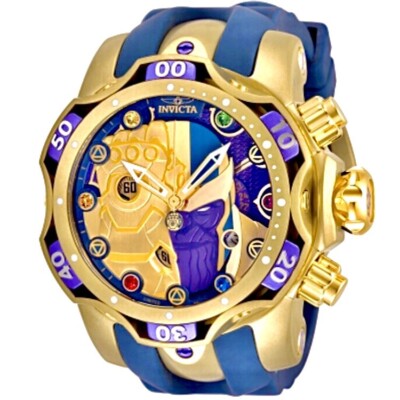 INVICTA 52mm Marvel THANOS INFINITY STONES GAUNTLET Limited Edition Chronograph
