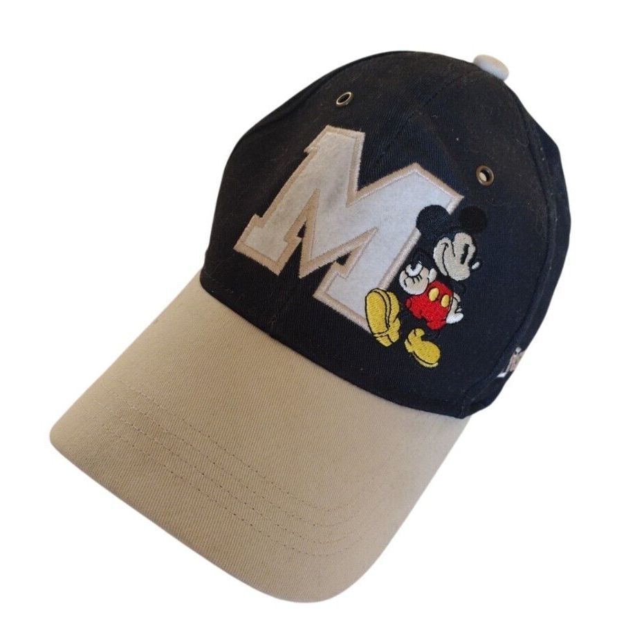 Disney Parks Mickey Mouse Adjustable Black Baseball Cap for Adults