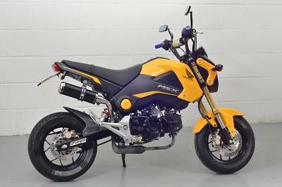 MSX125 GROM Auspuff SP Keramik schwarz Stubby gewölbt GP - Heck ordentlich passend 2013-2016