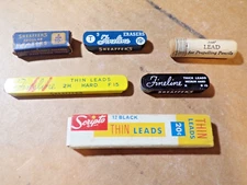 VINTAGE PENCIL LEADS AND ERASERS
