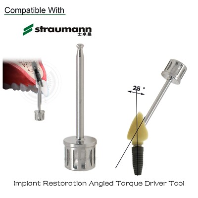 Dental 25 degree angled implant abutment Screwdriver Tool For Straumann implants
