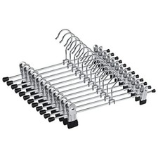 NORTHERN BROTHERS Pants Hangers 12PCS Skirt Hangers Assorted Sizes , Colors