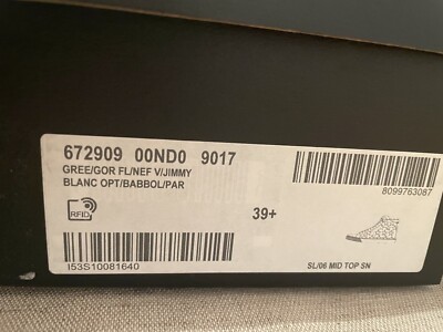 サンローラン　SAINT LAURENT SL06M MID TOP 42 27 YSL Saint Laurent SL/06 Mid Top Sneakers White Leather Stars