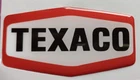 Texaco gel domed sticker 74mm x 38mm