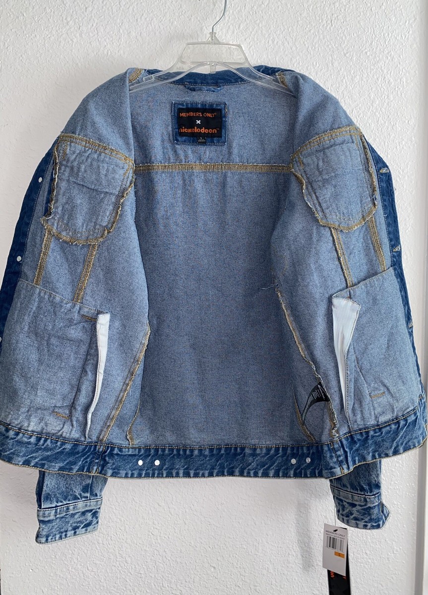 NWD Members Only Sz S Men's Jean Denim Jacket 90's Nickelodeon