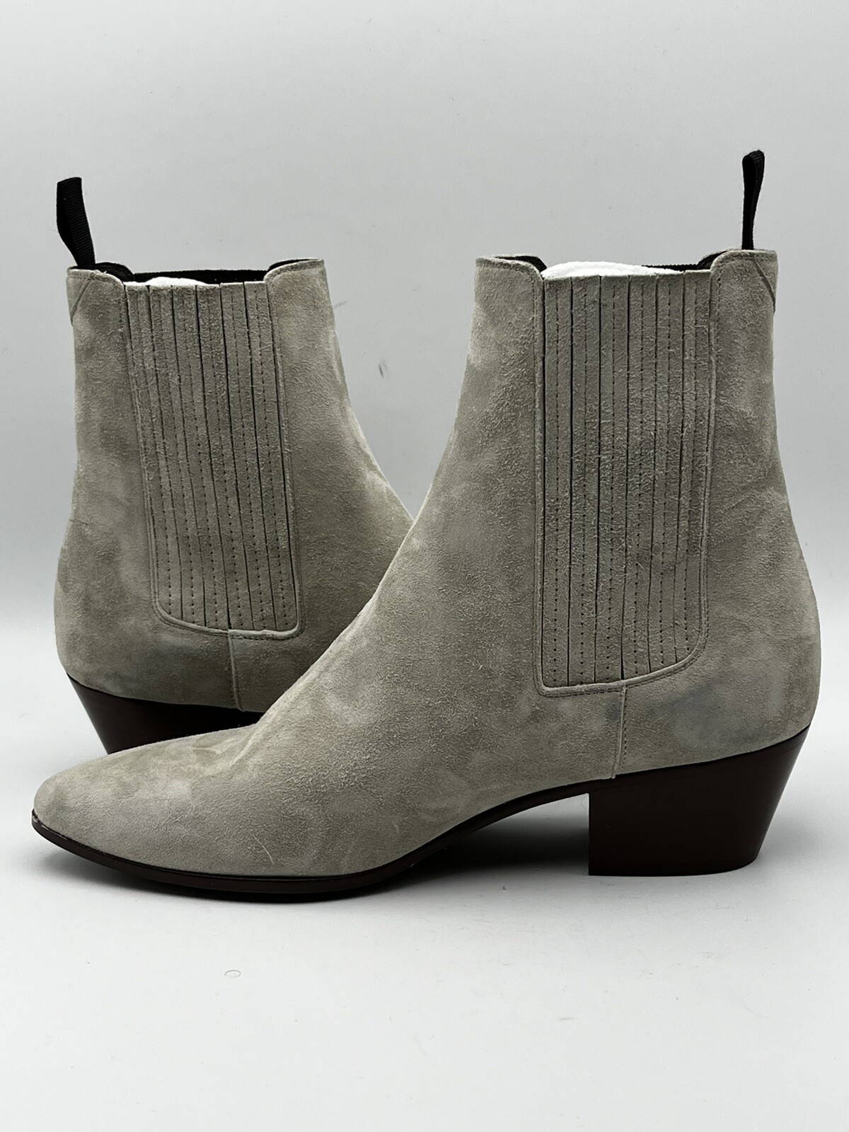 Stivali Chelsea Saint Laurent West da donna grigio taglia UK 3 5 EU 36 5 US 6 5