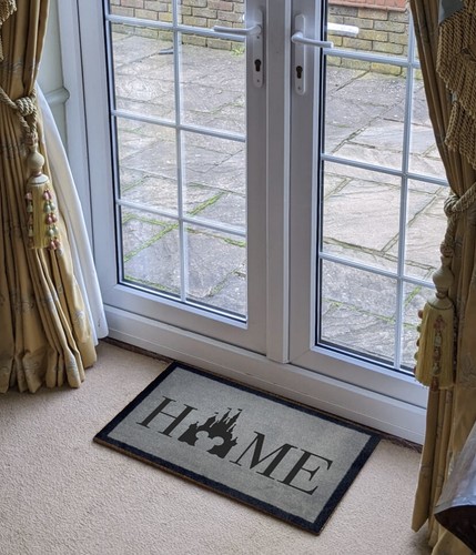Home Disney Castle Candle Mickey Mouse Coir Sintético Nailon Alfombrilla para Puerta - Imagen 11 de 20