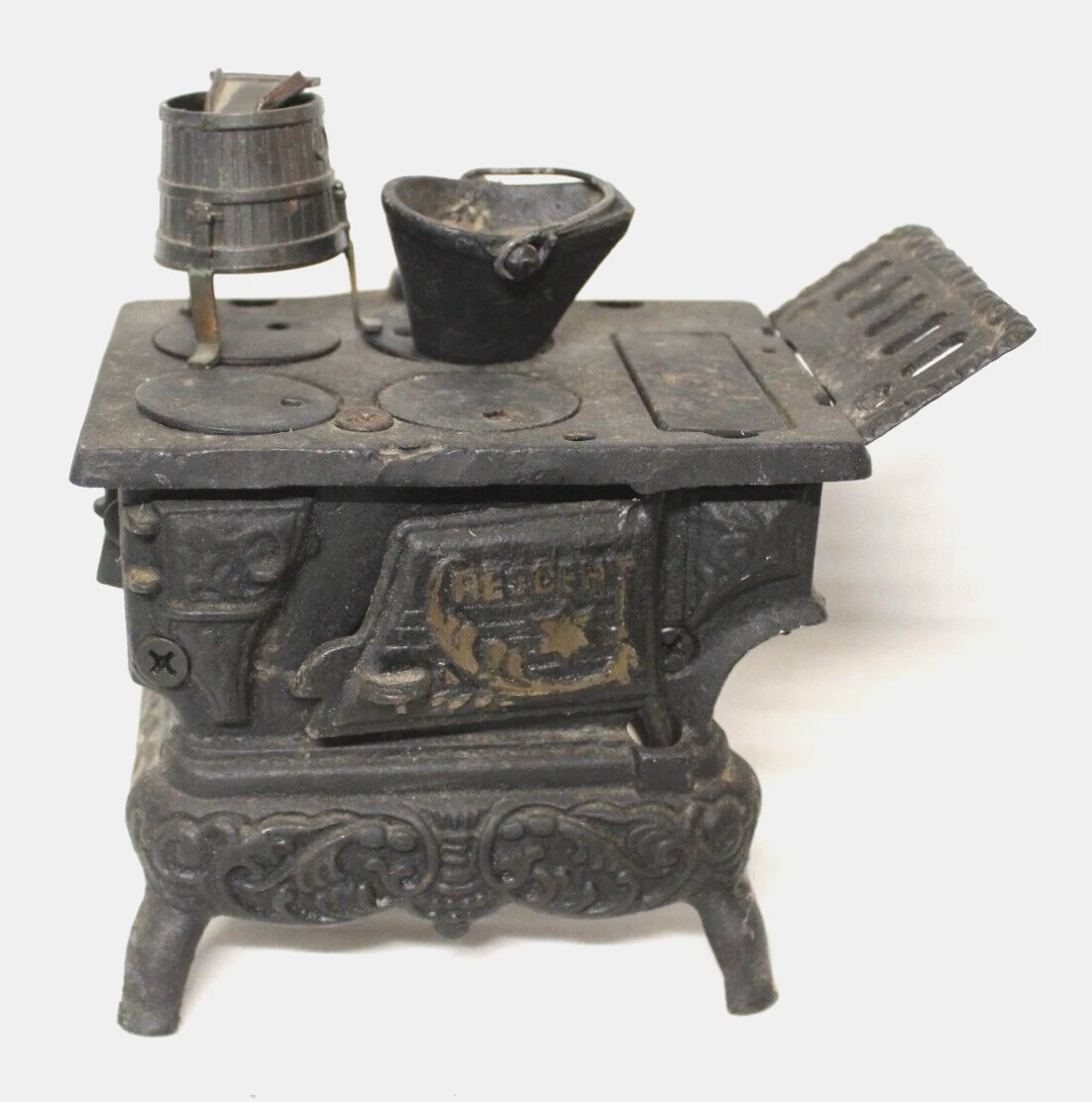 Vintage Miniature Crescent Cast Iron Stove Salesman Sample | eBay