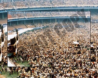 August 1975 World Series Of Rock Concert Municipal Stadium Cleveland 8x10 Photo