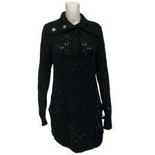 Nine West Women's Long Sleeve Knee Length Sweater Dress Size L