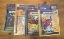Quantum Leap Pad Books  Cartridges 4 NEW - History, Math, Geography, Reading
