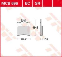 MCB696SR Bremsbelag Aprilia Benelli Gilera Italjet Ktm Malaguti Peugeot Piaggio