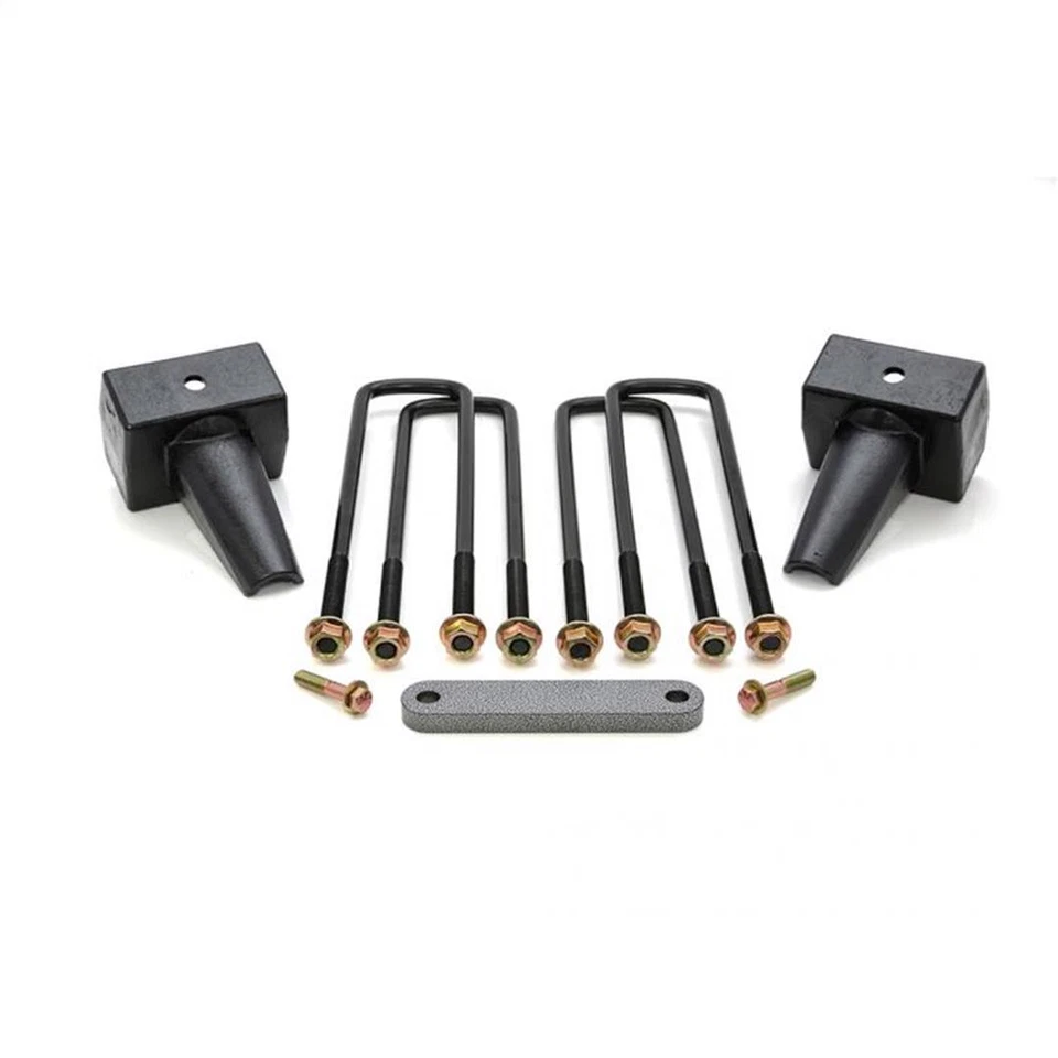 Kit de bloco de aço traseiro ReadyLift 4" parafusos em U para F-350 F-450 Super Duty DRW diesel - Imagem 2 de 4
