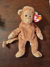 Ty 1995 Bongo The Monkey Style 4067 Beanie Baby Born 8-17-95 PVC Pellets Mint