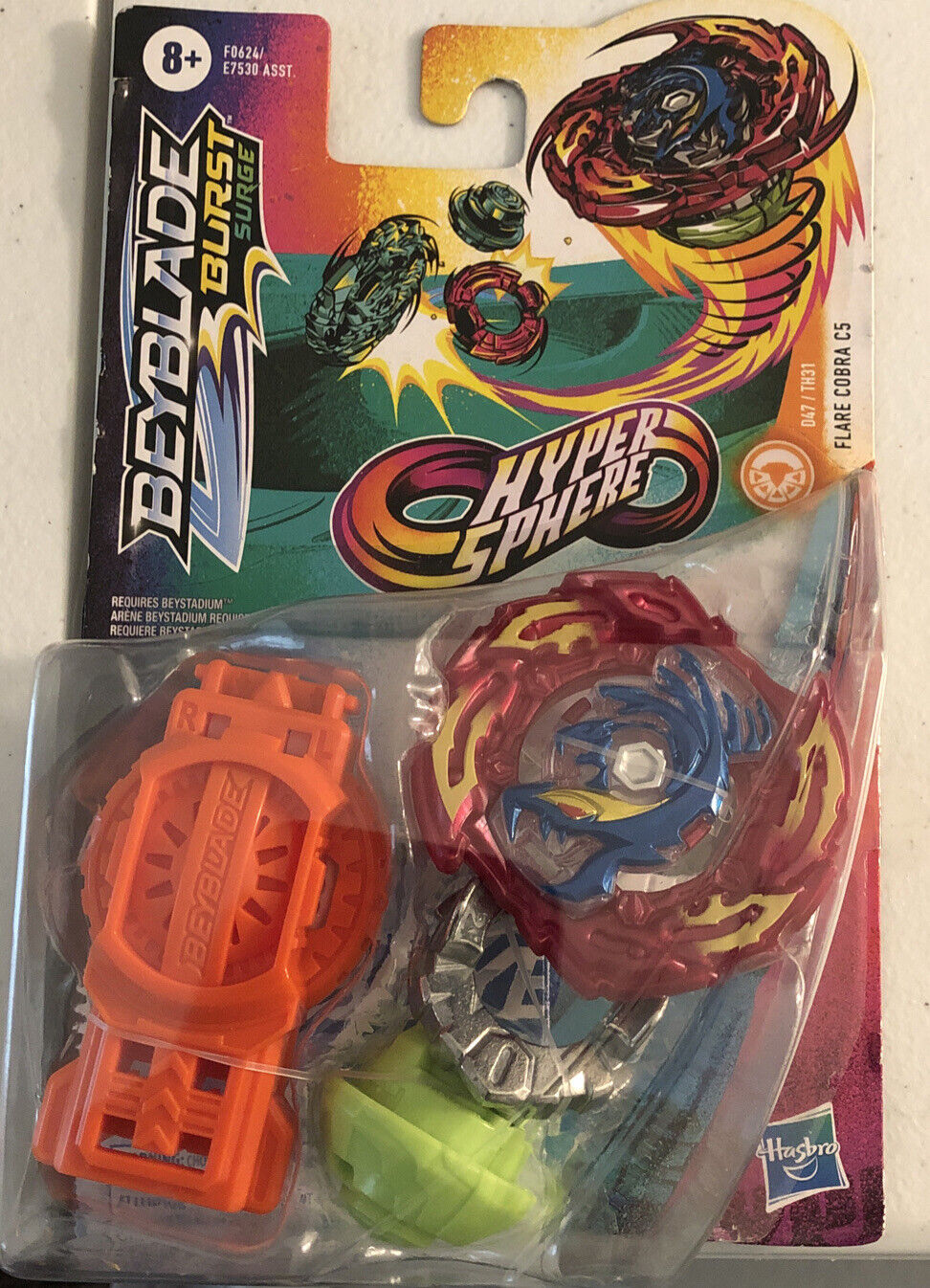 HASBRO Flare Cobra C5 Burst Surge HyperSphere Beyblade F0624