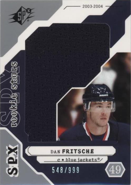 2003-04 SPx - Rookie Stars Dan Fritsche #191 /999 (MEM, RC) for sale ...