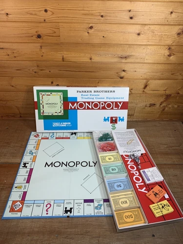 Vintage 1973 Monopoly by Parker Brothers Classic Edition Complete Near Mint