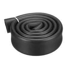 1" ID x 3/16" Thick 3.3ft Black Foam Grip Wrap Closed Cell Foam Tubing Non-slip