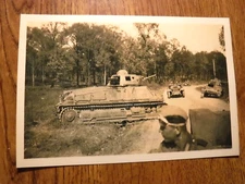 ONE BLACK & WHITE WORLD WAR II PICTURE REGIMENT ON THE ROAD IN BELGIUM (16)