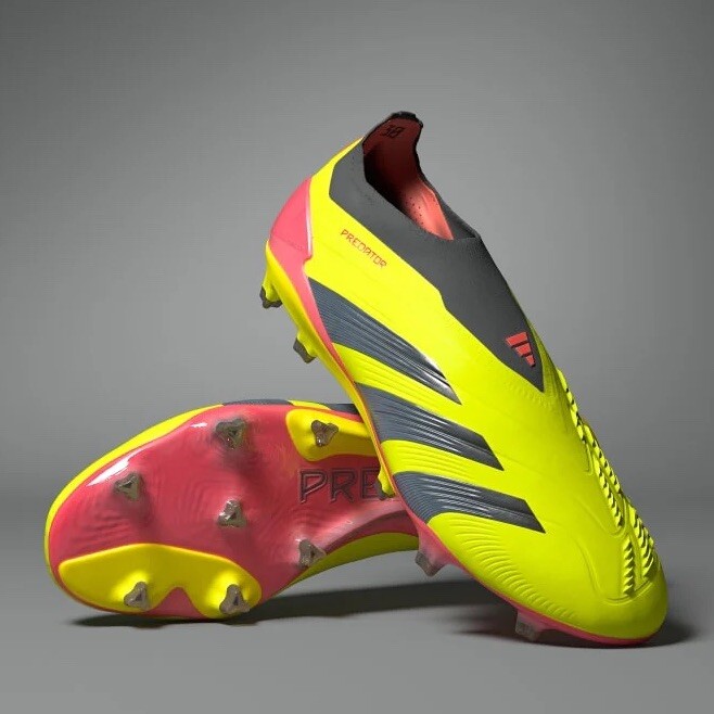 Adidas Predator Elite Laceless FG Solar Yellow Soccer Cleats