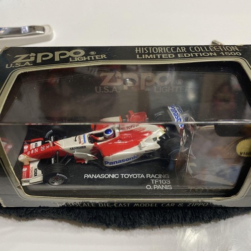 Toyota F1 Limited ZIPPO Lighter Modeli car set TF103 O.PANIS from Japan - Picture 21 of 24