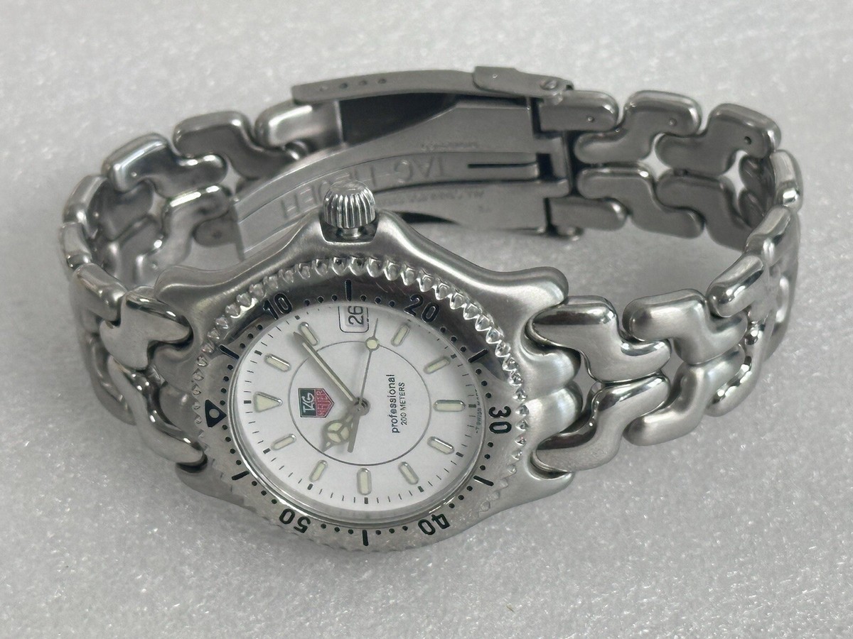 TAG Heuer S/el WG1113-K0 White Dial Men's Quartz Watch 38mm Date