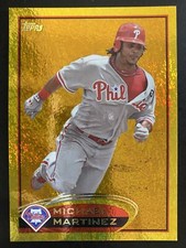 Michael Martinez 2012 Topps Baseball Gold Sparkle Philadelphia Phillies #64