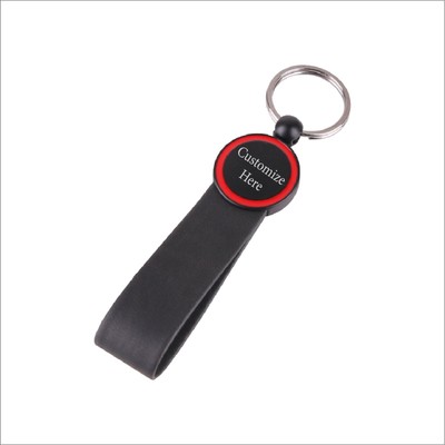 20 PCS Wholesale Custom Made Leather Keychain, Personalised Brand Logo Keychain