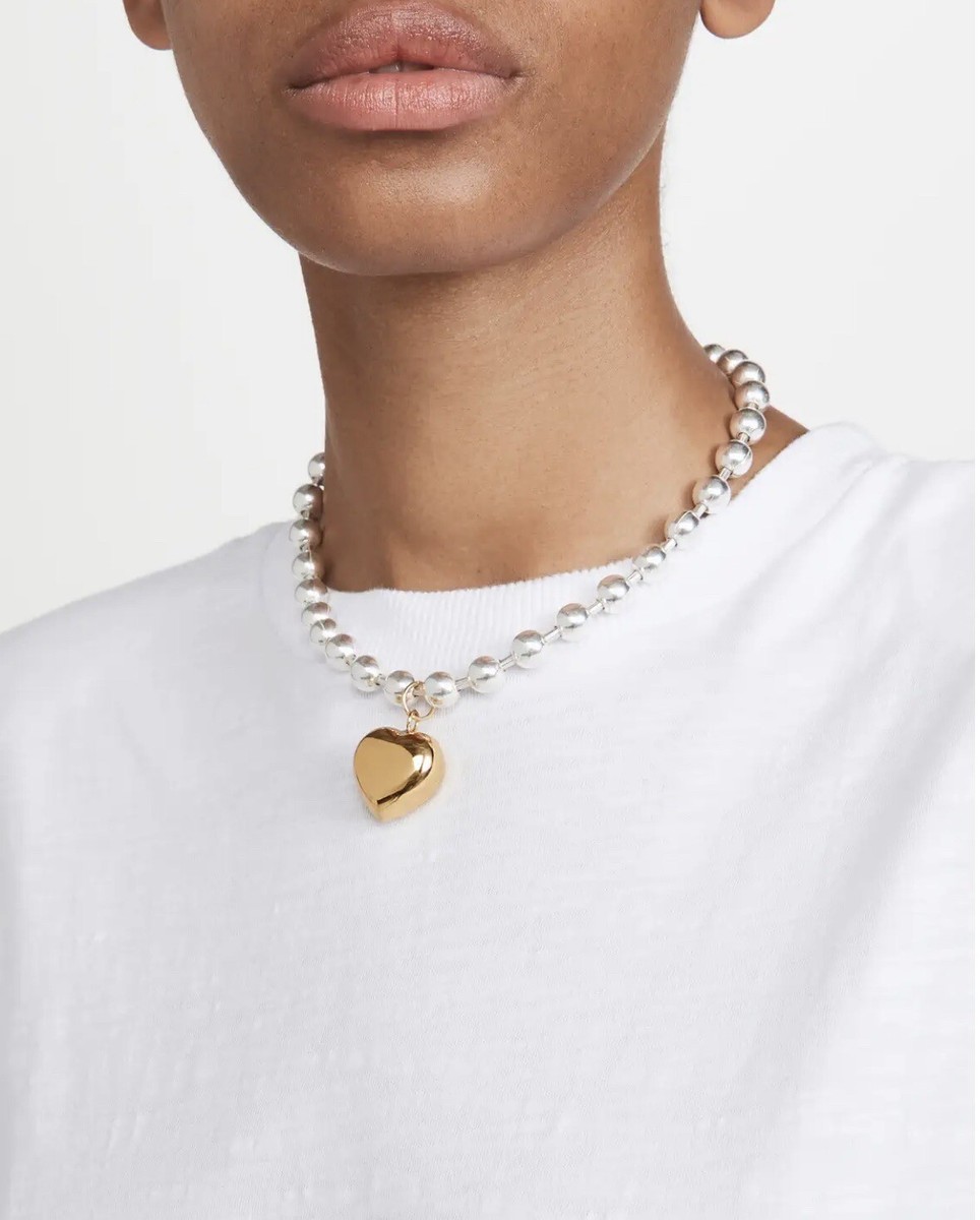 Timeless Pearly Necklace with Heart Pendant | eBay