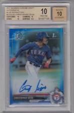2017 Bowman Chrome CHRISTOPHER SEISE Blue Refractor Auto Autograph RC BGS 10