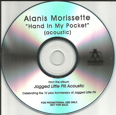 ALANIS MORISSETTE: HAND IN MY POCKET - ACOUSTIC (2005) (CD Promo Single) V.G +
