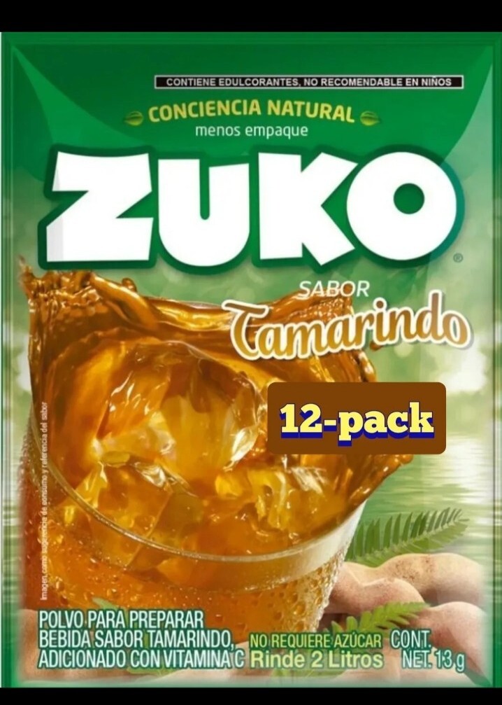 Paquete de 12 bebidas en polvo ZUKO Tamarindo ZUKO 13 g/,4 oz