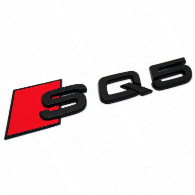 写真まとめ③ Audi SQ5 Matte Black Rear Letter Liftgate Nameplate Trunk Emblem