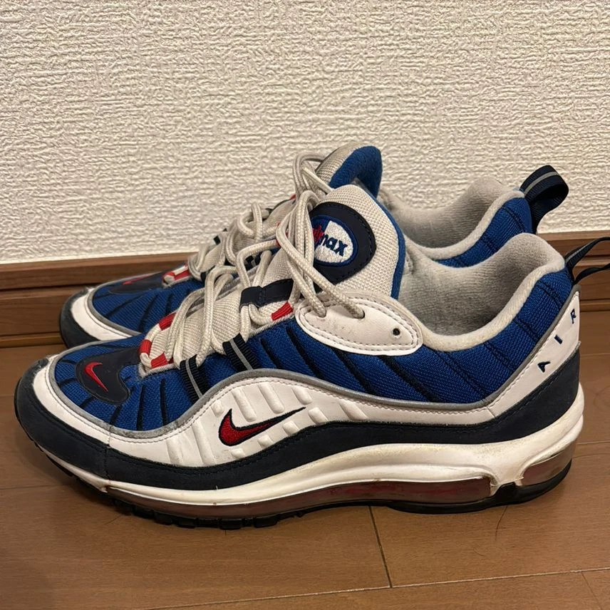 Nike air max top 98 white/university red-obsidian