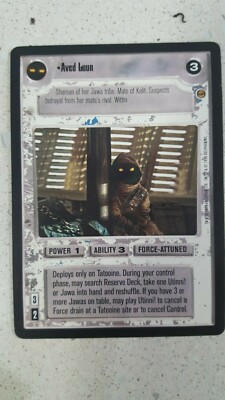Star Wars ccg tcg Jabba's Palace Lightside RARE 'Aved Luun' by Decipher 1998