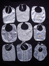 Girls/Boys Christening Baptism /Special Occasion /Wedding Satin/Cotton Bibs