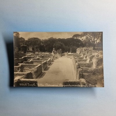 Tivoli Rom AK um 1930 Echtfoto Italien Kaiser Hadrianer Stabsräume E.P.C